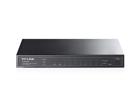 TL-SG2210P-Switch 8 ports Gigabit smart PoE et 2 emplacements SFP
