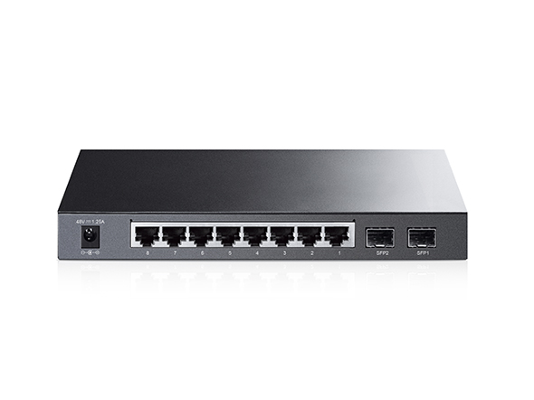 TL-SG2210P-Switch 8 ports Gigabit smart PoE et 2 emplacements SFP - Image 2